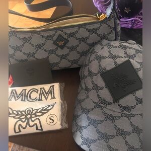 Mcm original handbag and cap